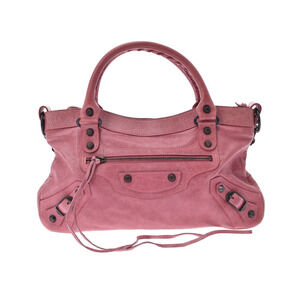 BALENCIAGA The First Pink Lambskin Handbag